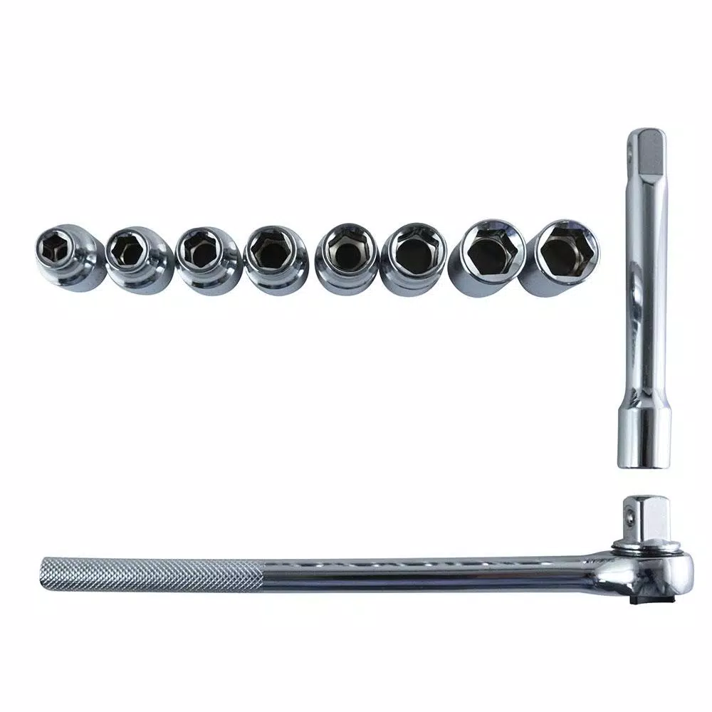 Best Value 3/8 in. Drive Metric Ratchet and Socket Set, 10-Piece