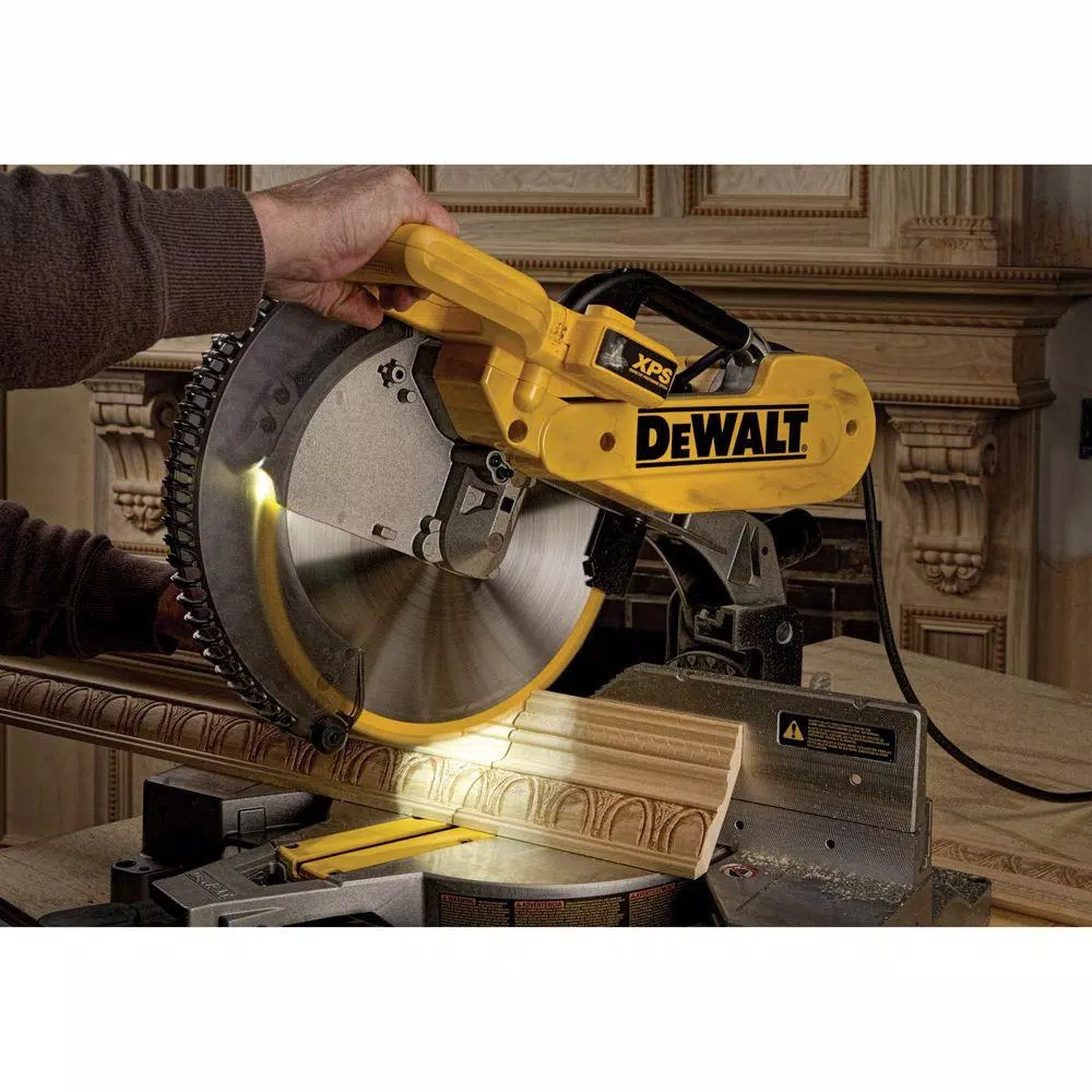 DEWALT 12 in. Double-Bevel Compound Miter Saw with XPS Light, 15 Amp Corded