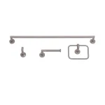 Ponte Giulio 4-Piece Circular Bath Hardware Set in Satin thumbnail 1