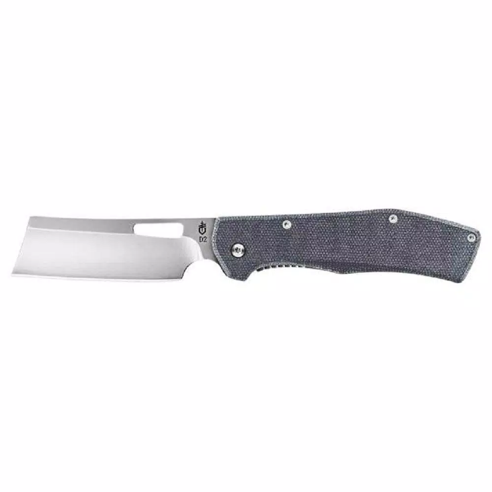 Gerber Flatiron Micarta 3 in. D2 Steel Cleaver Style Folding Knife