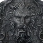 Sunnydaze Decor 30 in. Stoic Courage Lion Head Solar Wall Fountain with Battery Backup thumbnail 6