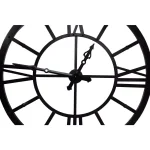 3R Studios Black Metal Framed Oversized Wall Clock with Roman Numerals thumbnail 3