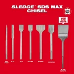 Milwaukee 6 in. SDS-Max SLEDGE Steel Floor Scraper Bit thumbnail 5