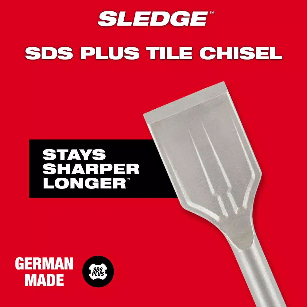 Milwaukee 1-7/8 in. SDS-Plus SLEDGE Steel Tile Chisel