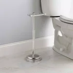 Delta Silverton Telescoping Free-Standing Toilet Paper Holder in Polished Chrome thumbnail 5