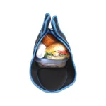 FLATBOX Original Black and Blue Neoprene Lunch Bag and Placemat Set thumbnail 3
