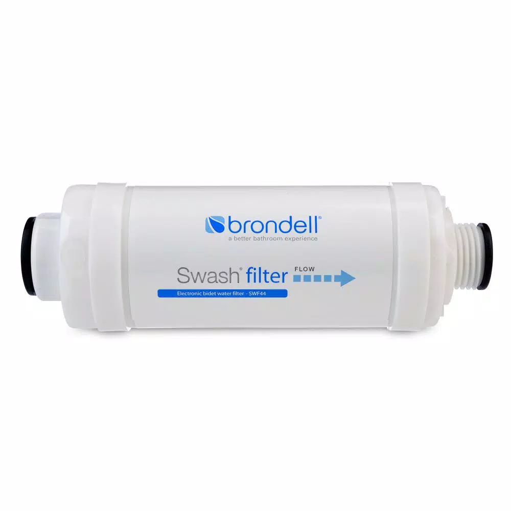 Brondell Swash Electronic Bidet Water Filter - Universal Compatibility, White