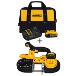 DEWALT DCS371B 20V MAX Cordless Band Saw Kit with 5.0 Ah Battery and Charger thumbnail 1