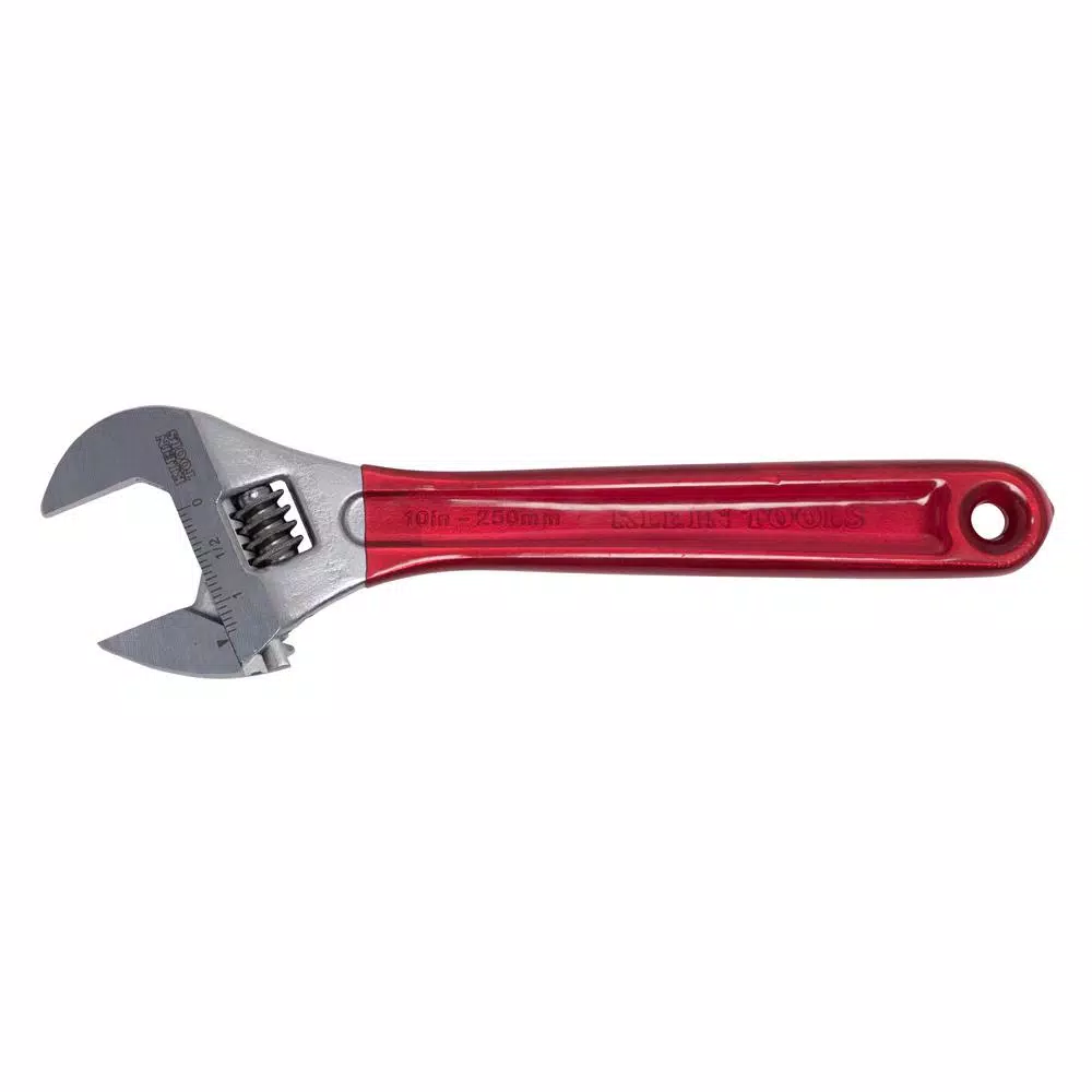 Klein Tools 10 in. Extra Capacity Adjustable Wrench with High-Polish Chrome Finish