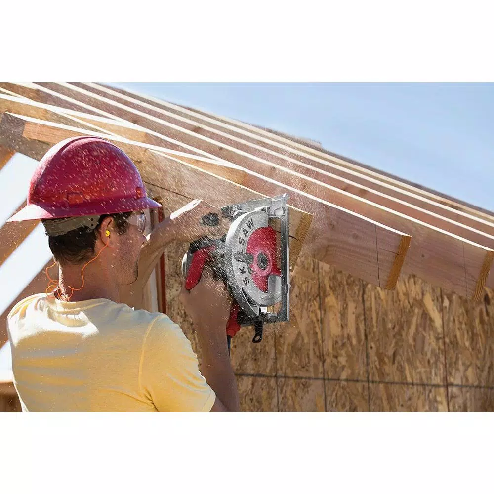 SKILSAW SPT67WM-22 7-1/4 in. 15 Amp Magnesium Sidewinder Circular Saw with Diablo Carbide Blade