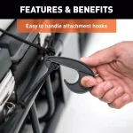 CURT 65" x 38" Extended Roof Rack Cargo Net, Black Nylon thumbnail 7