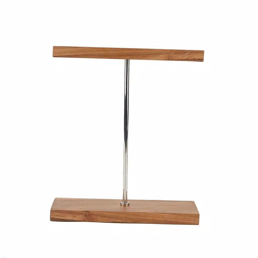 Mind Reader 4-Piece Galvanized Steel Barware Set with Magnetic Bamboo Stand