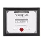 DesignOvation Design Ovation Cornell 8.5 x 11 in. Black Document Picture Frame Set of 4 thumbnail 2