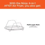 Ninja 4 Qt. Air Fryer, Black and Gray Electric Countertop Fryer with Recipe Book thumbnail 7