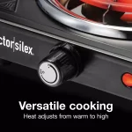 Proctor Silex 1200W Single Burner Stainless Steel Hot Plate, 5.5 in. Black thumbnail 8