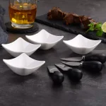 MALACASA 2.95-Inch White Porcelain Ramekins Set of 4, Ceramic Small Serving Bowls thumbnail 4
