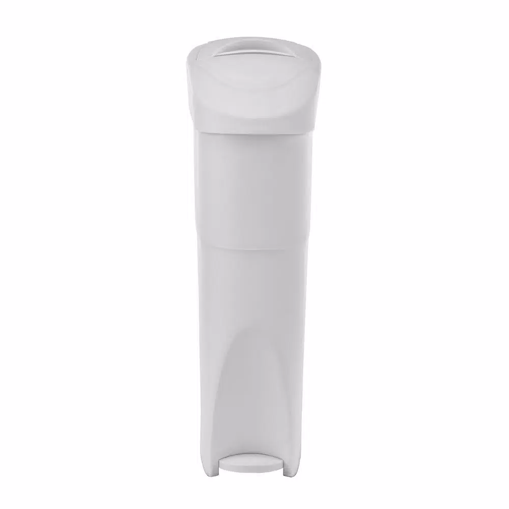 Alpine Industries 19 Qt. White Step-On Sanitary Napkin Receptacle & Waste Basket