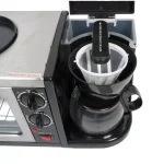 SPT 3-in-1 Breakfast Center - Toaster Oven, Coffeemaker, and Frying Pan, 1450W, Black thumbnail 2
