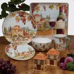 Certified International Tuscan Breeze 144 oz. Ceramic Serving Bowl, Multi-Colored thumbnail 2