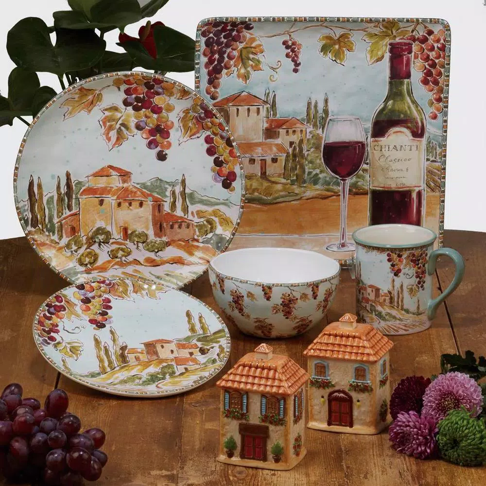 Certified International Tuscan Breeze 144 oz. Ceramic Serving Bowl, Multi-Colored