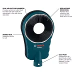 Bosch HDC250 Universal Core Bit Dust Collection Attachment for SDS-Max and SDS-Plus Rotary Hammers thumbnail 2