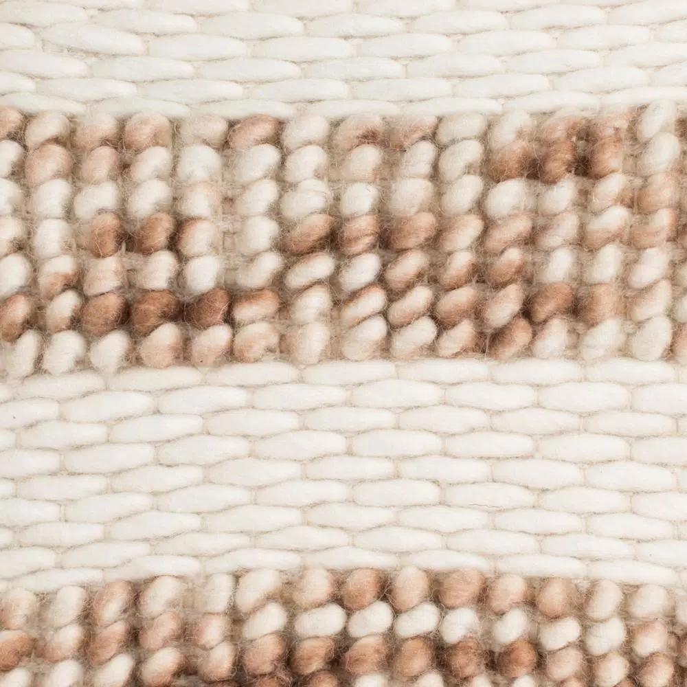 Safavieh Looped & Weaved Striped Throw Pillow, 20 x 20 in., Eggshell Blend