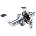 Toledo Fine Locks Jaen Satin Stainless Steel Passage Lever Set, Wave Style thumbnail 2