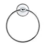 MODONA ARORA White Porcelain and Polished Chrome Towel Ring thumbnail 2