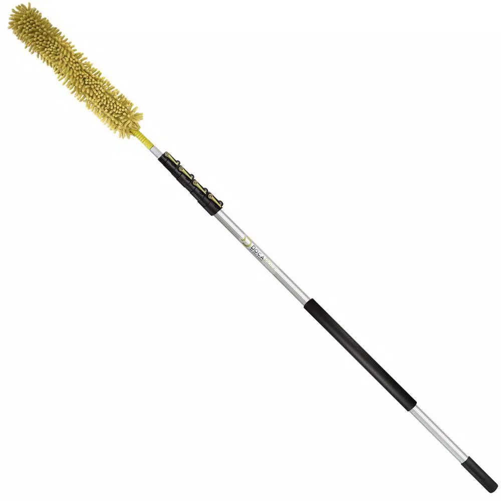 DocaPole 7 ft. to 30 ft. Telescopic Extension Pole with Flexible Microfiber Ceiling Fan Duster Kit