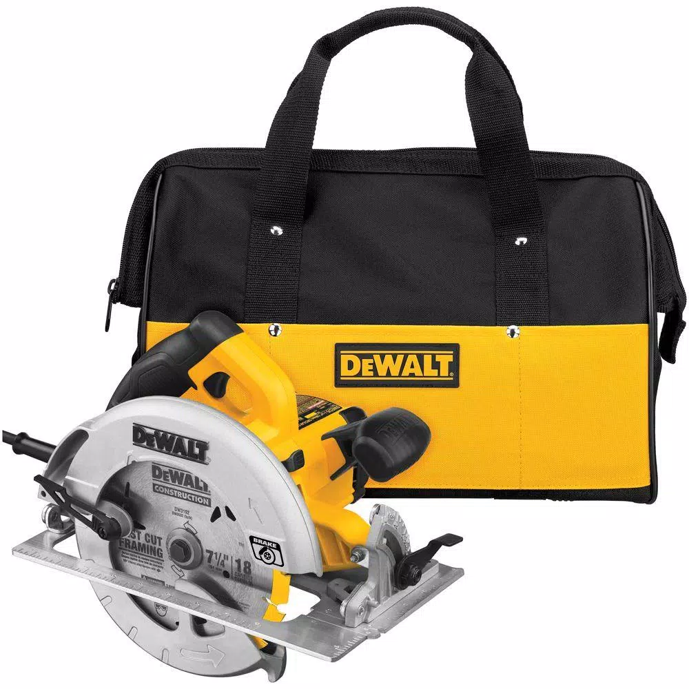 DEWALT 15 Amp 7-1/4 in. Lightweight Corded Circular Saw with Electric Brake
