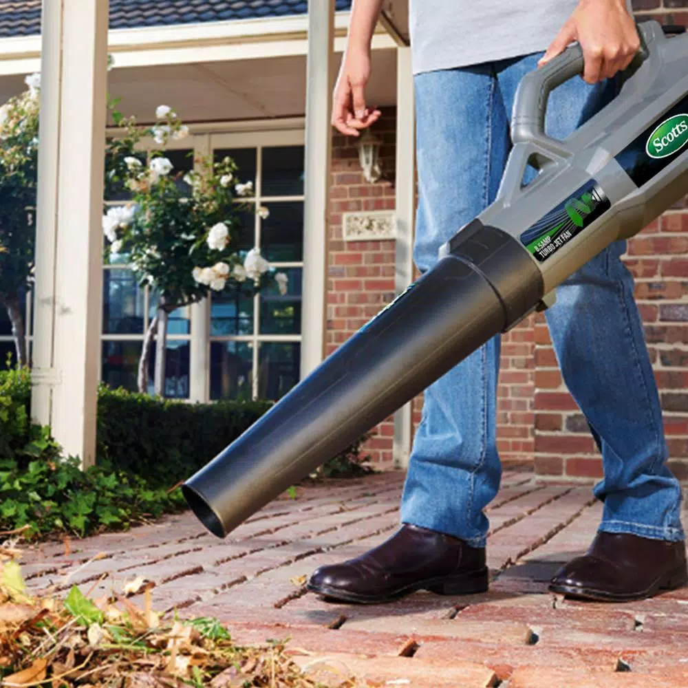 Scotts Corded Electric Leaf Blower, 120 MPH, 465 CFM, 8.5 Amp Handheld Blower