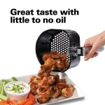 Proctor Silex 1.58 Qt. Black Air Fryer, 900W Compact Countertop Fryer thumbnail 4