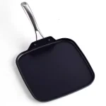 Cooks Standard 11 in. Hard-Anodized Aluminum Nonstick Square Griddle Pan, Black thumbnail 4