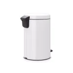 Brabantia Icon 3.2 Gal. White Steel Step-On Trash Can with Soft-Close Lid thumbnail 2