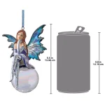 Design Toscano 5.5 in. Snow Fairy Goddess Holiday Ornament thumbnail 6