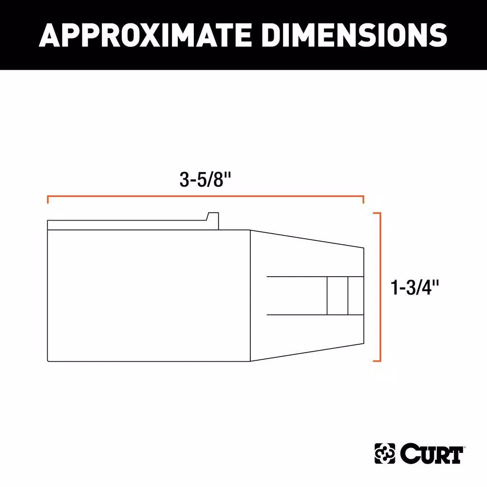 CURT 7-Way RV Blade to 4-Way Flat Trailer Electrical Adapter