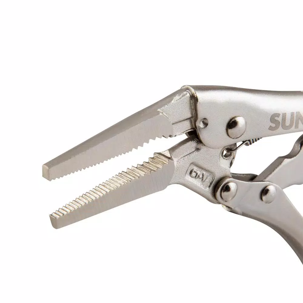 SUNEX TOOLS Sunex LP6L 6 in. Long Nose Locking Pliers with 2 in. Jaw Capacity