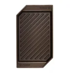 FINEX 15 in. Cast Iron Grill Pan, Black Rectangular BBQ Grill Pan thumbnail 1