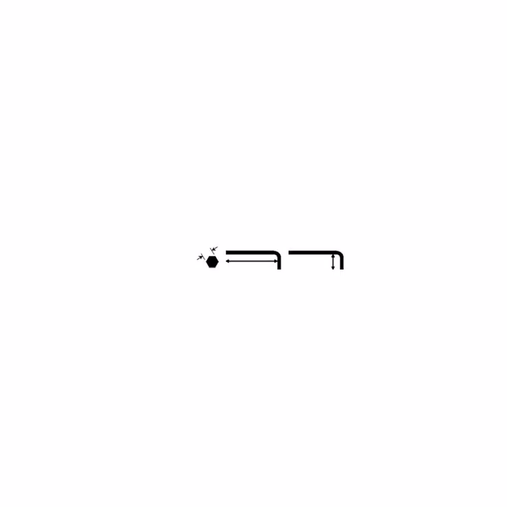 Bondhus 12 mm Ball End Long Arm L-Wrench with ProGuard Finish