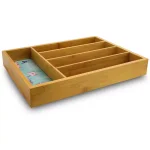 Urban Market Gibson's Urban Market Life on the Farm 5-Compartment Bamboo Utensil Tray thumbnail 1