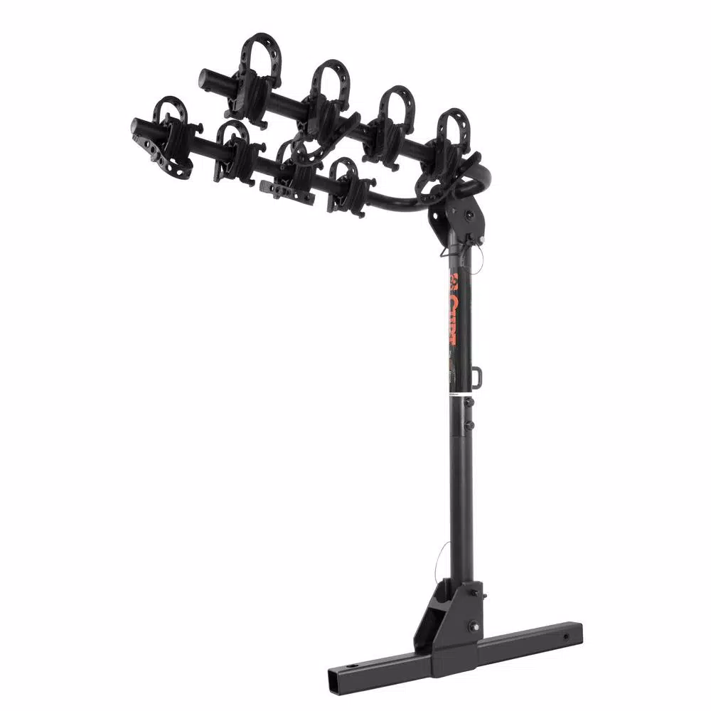 CURT Towable Extendable Hitch-Mounted Bike Rack, 2" Shank, 2,000 lbs. Capacity, 2 or 4 Bikes