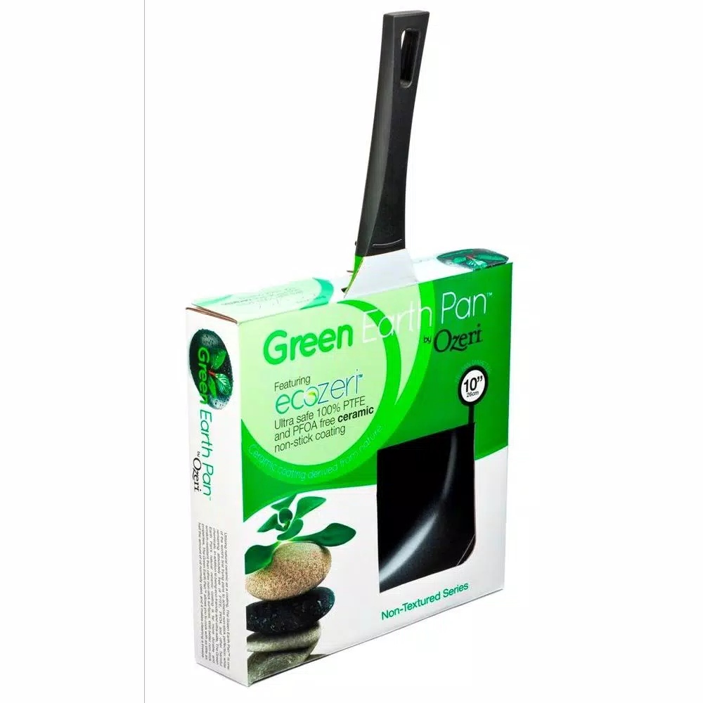 Ozeri Green Earth 8 in. Aluminum Ceramic Nonstick Frying Pan, Green