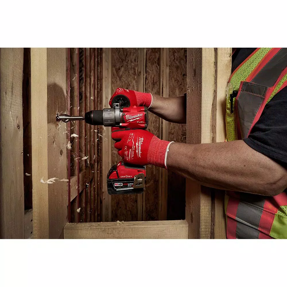 Milwaukee M18 FUEL 1/2 in. Hammer Drill/Driver with ONE-KEY, 18V Brushless Cordless (Tool Only)