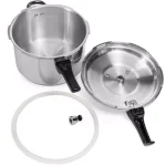 Barton 8 Qt. Aluminum Stovetop Pressure Cooker Pot with Steam Release Valve thumbnail 7