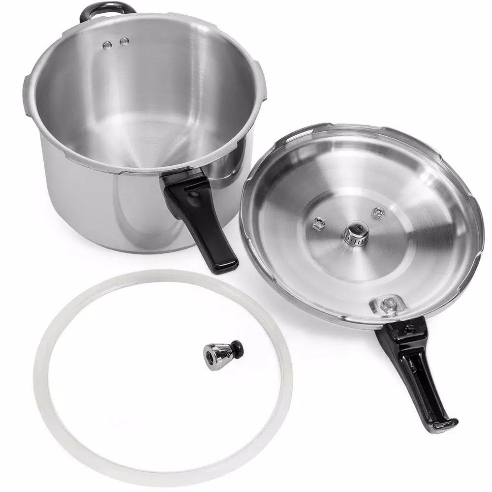 Barton 8 Qt. Aluminum Stovetop Pressure Cooker Pot with Steam Release Valve