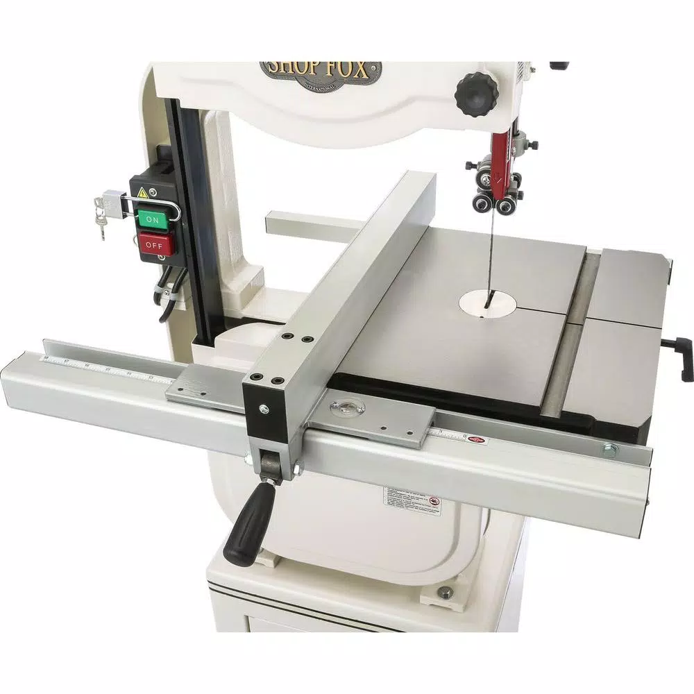 Shop Fox 14 in. 1 HP Vertical Band Saw with Cast-Iron Table and Enclosed Cabinet Stand