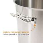 Gas One 40 Qt. Stainless Steel Stock Pot Set with Lid and Steamer Rack thumbnail 3