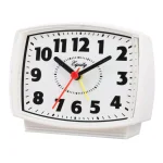 Equity by La Crosse 3 in. Analog Electric Alarm Clock with Backlight, White thumbnail 4