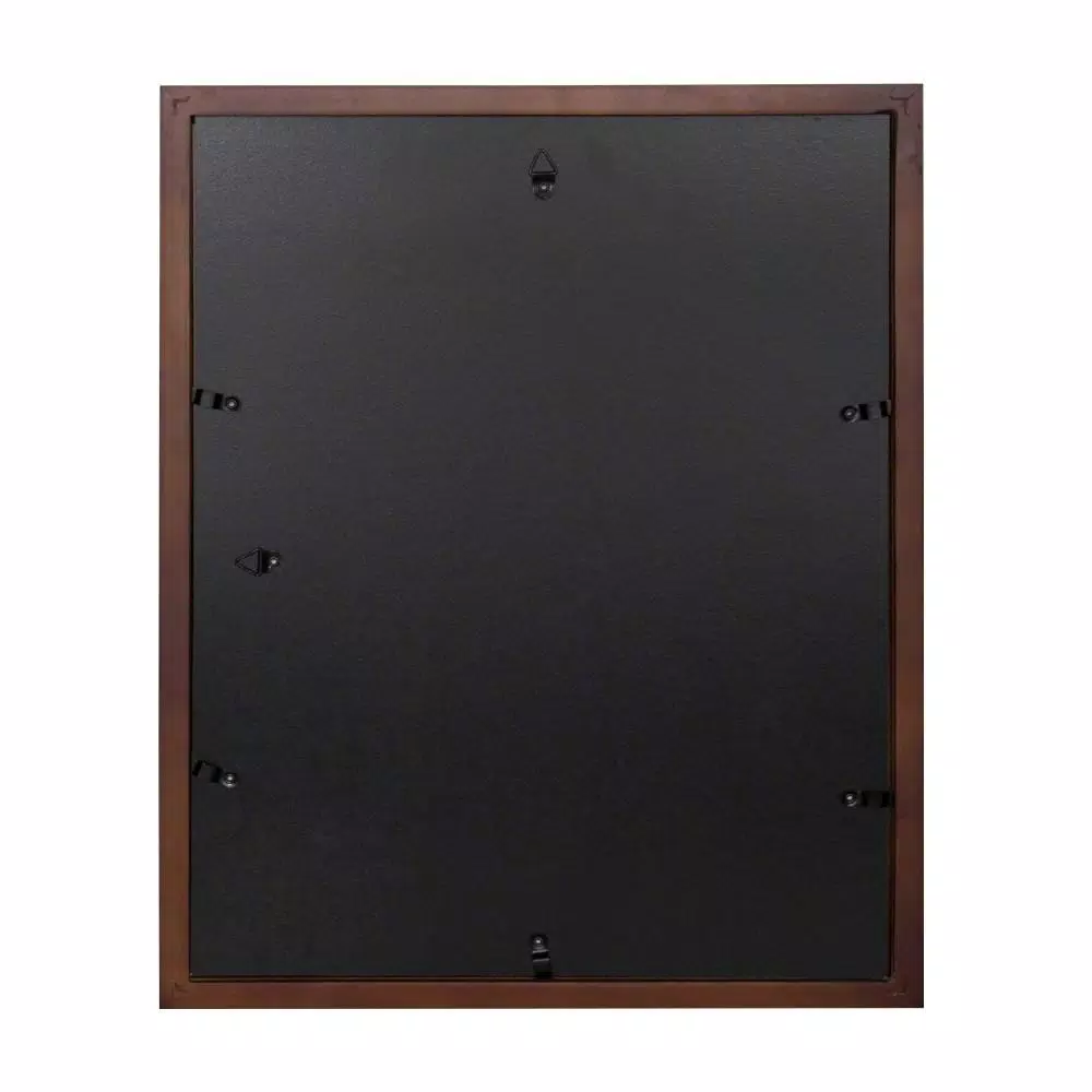 DesignOvation Gallery Wood Picture Frame Set, Walnut Brown, 11x14 in. Matted to 8x10 in. (Set of 4)