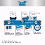 Empire e75 Series 24 in. Magnetic Box Level, Aluminum Frame thumbnail 2